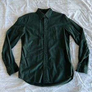 Dark green thin flannel - Uniqlo